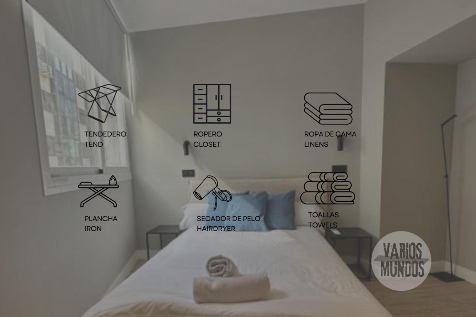 Central Apt De 2Hab Para 5Pax En Calle Silva E2 马德里 外观 照片